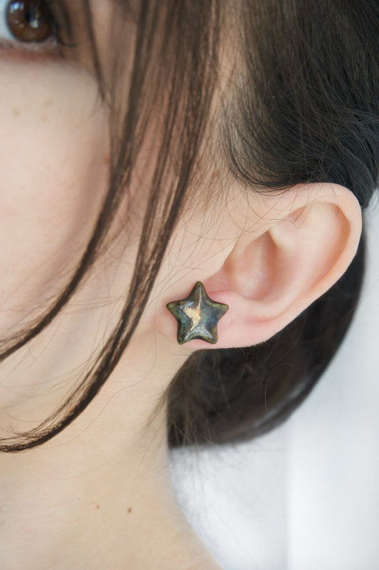 Cercei steluțe gri | Ecluze Studio