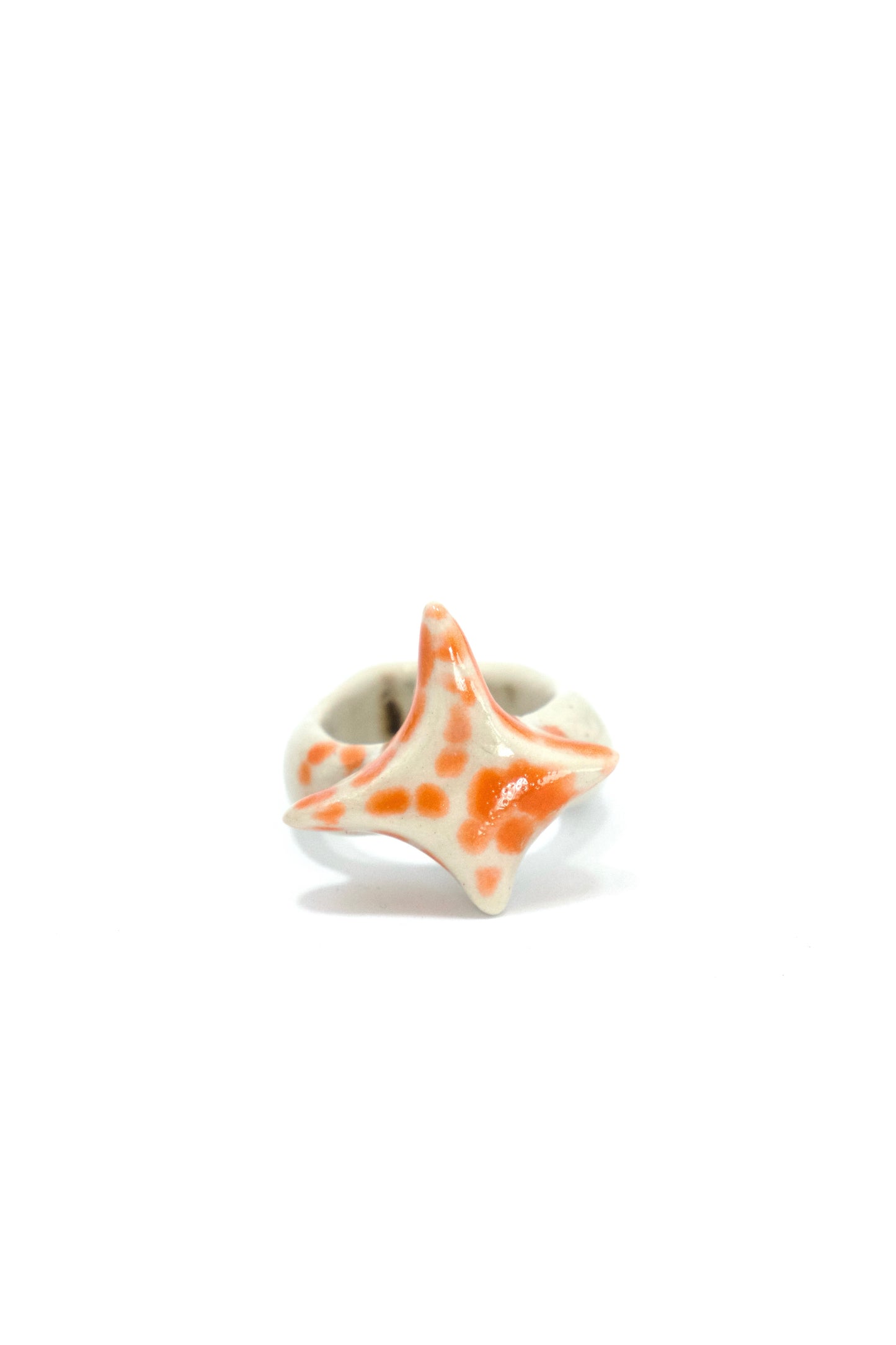 Inel ceramică Coral Star | Ecluze Studio