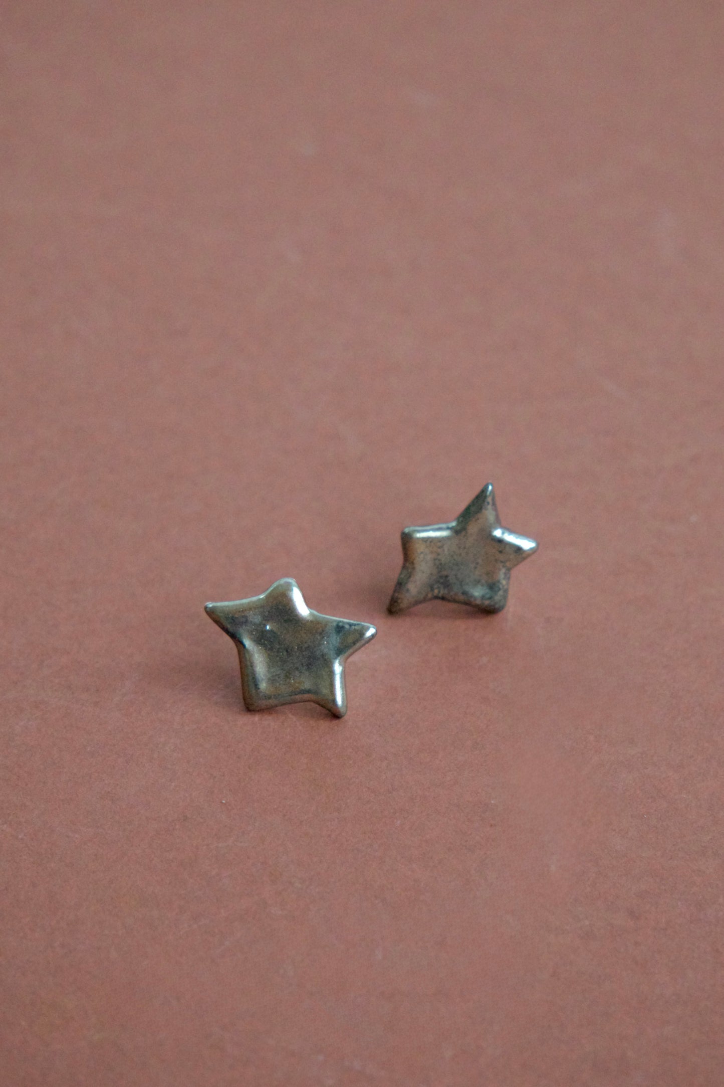 Cercei steluţe Silver Chrome | Ecluze Studio