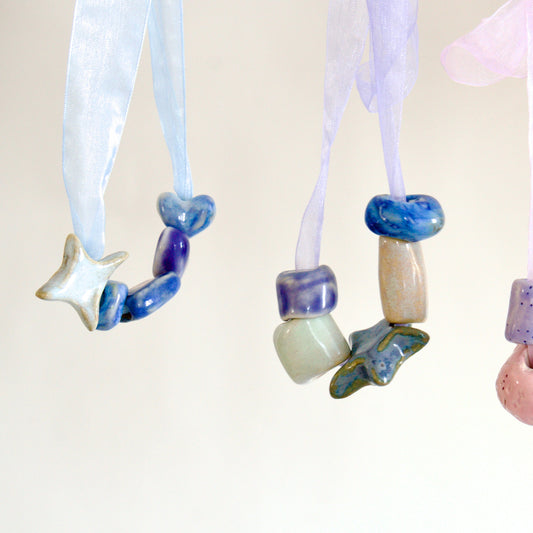 Colier cu mărgele din ceramică | Ecluze Studio