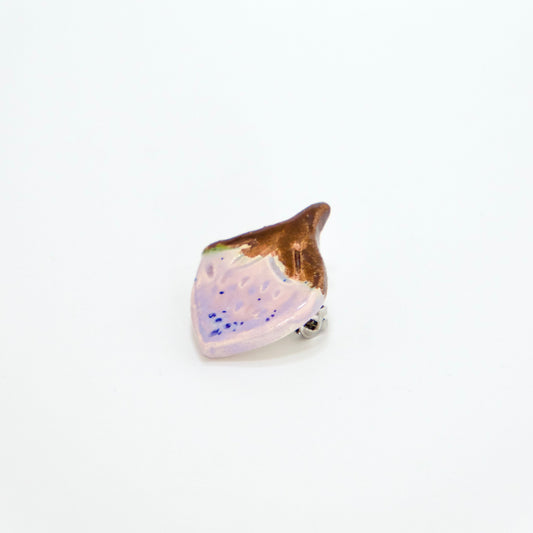 Broșă din ceramică – căpșună | Ecluze Studio