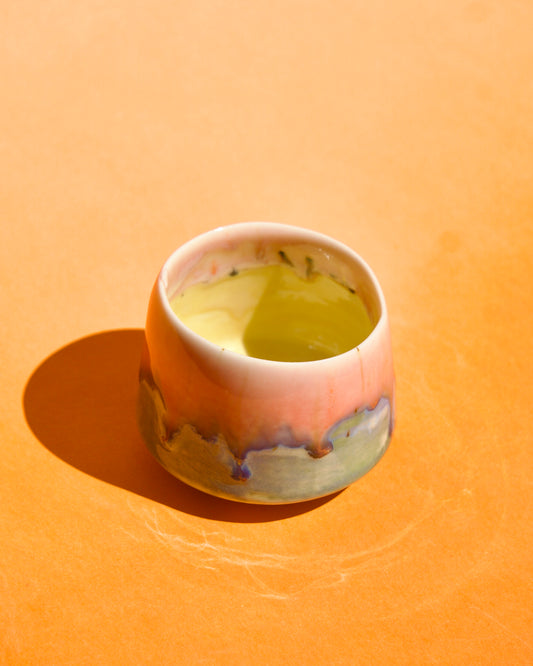 Cană espresso Coral & Verde | Ecluze Studio