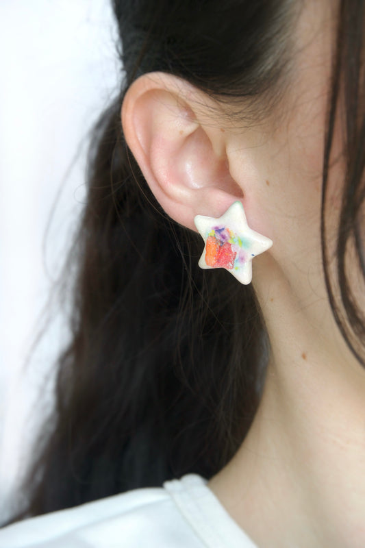 Cercei pastel asimetrici | Ecluze Studio