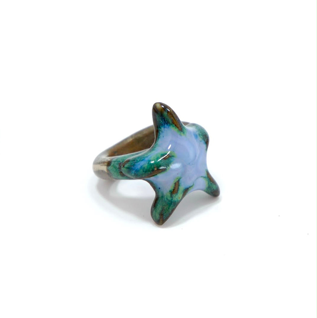 Inel ceramică Azure Star | Ecluze Studio