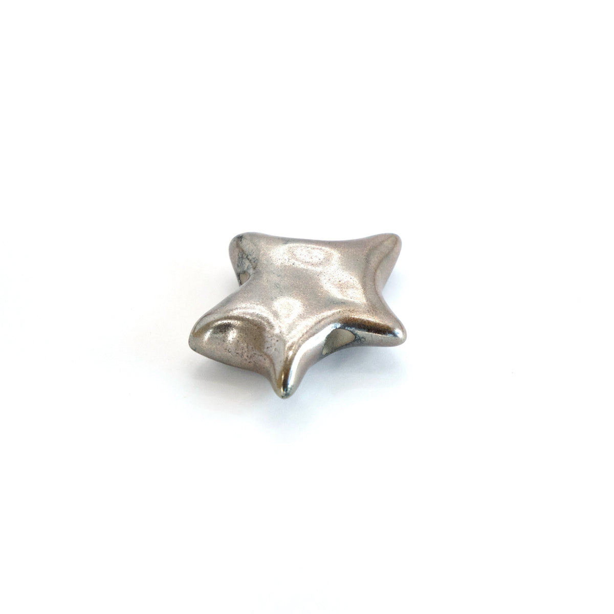 Charm din ceramică – Stea Gri metalic | Ecluze Studio