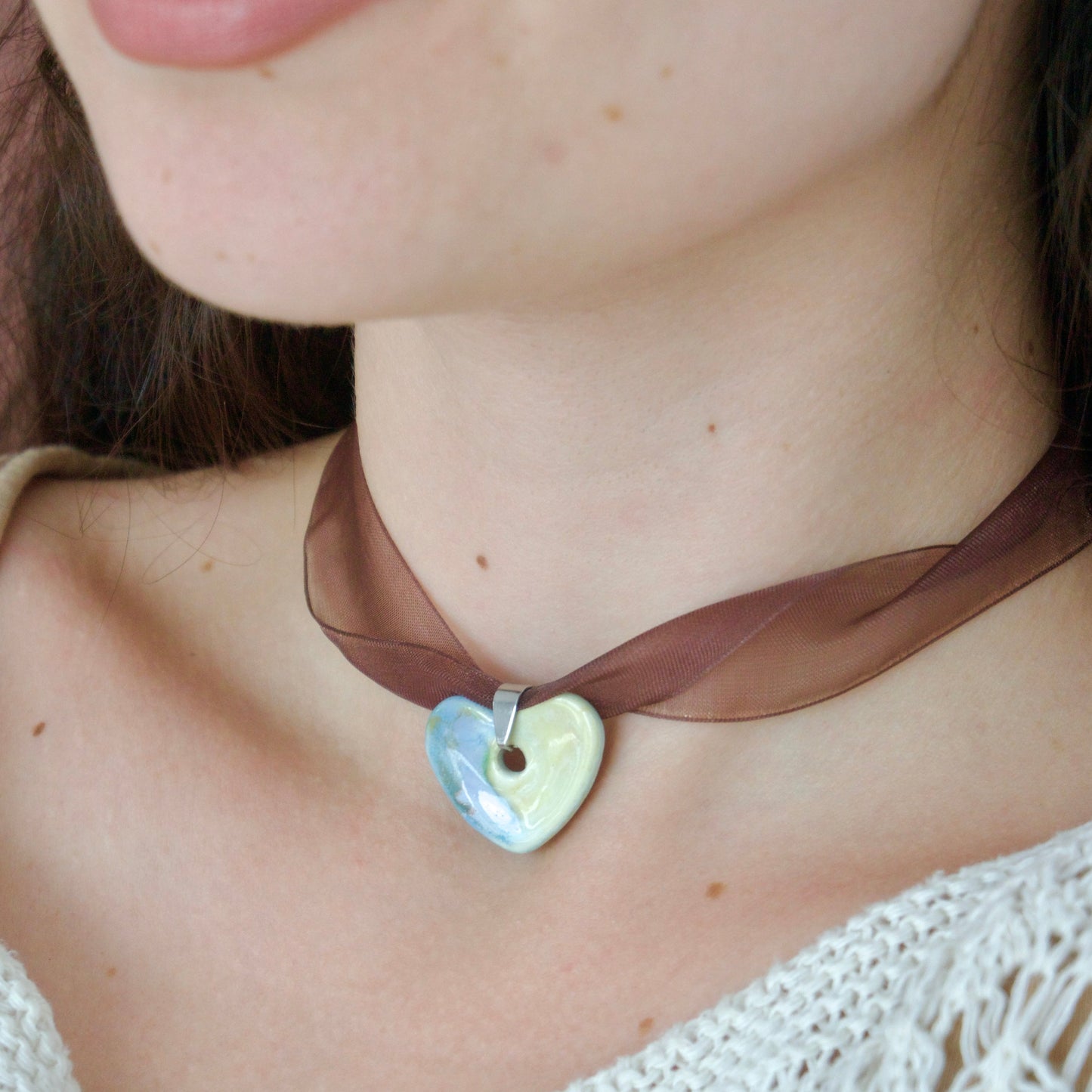 Colier pandantiv inimă | Ecluze Studio