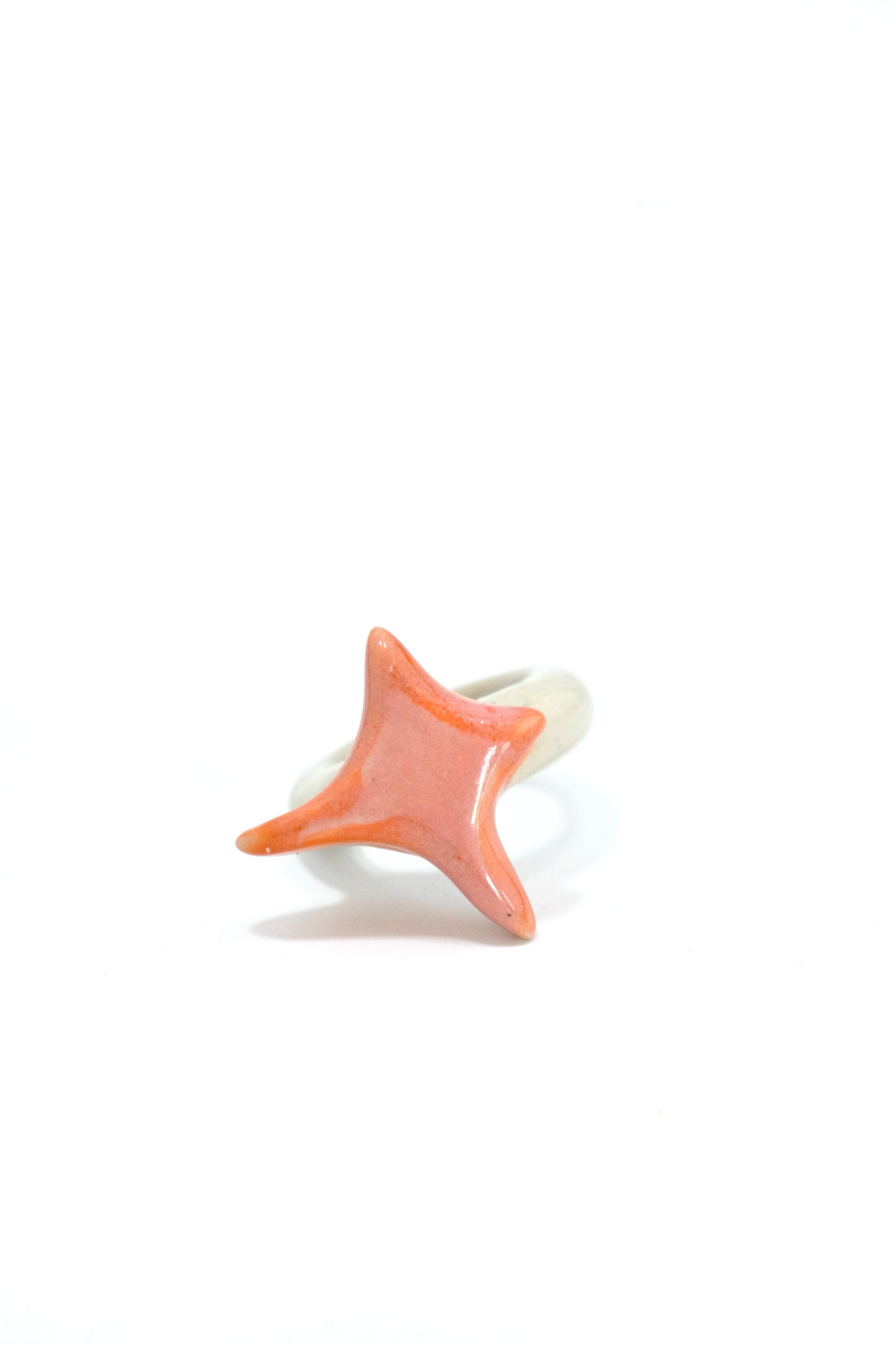 Inel ceramică Pink Star | Ecluze Studio
