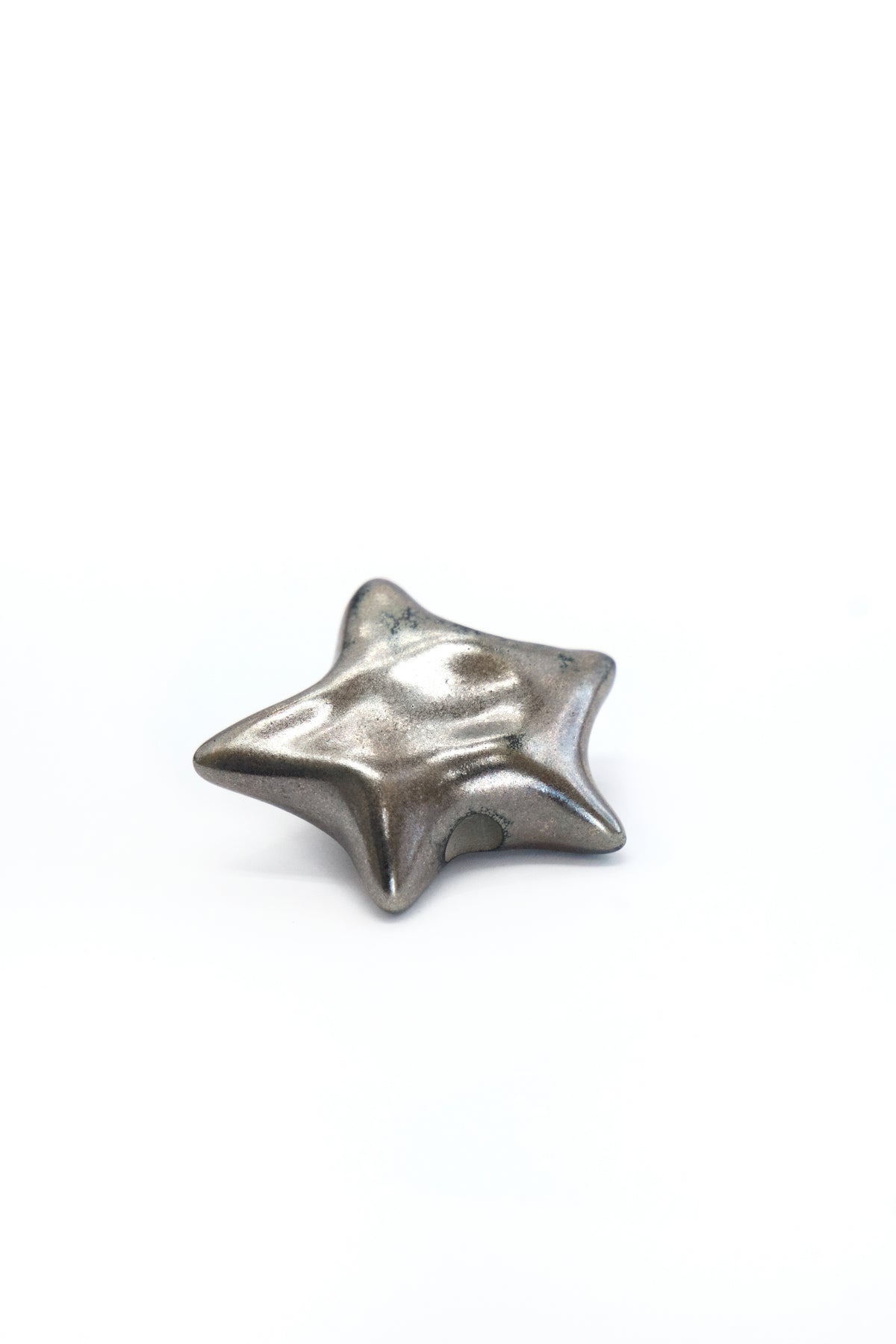 Charm din ceramică – Stea Gri metalic | Ecluze Studio