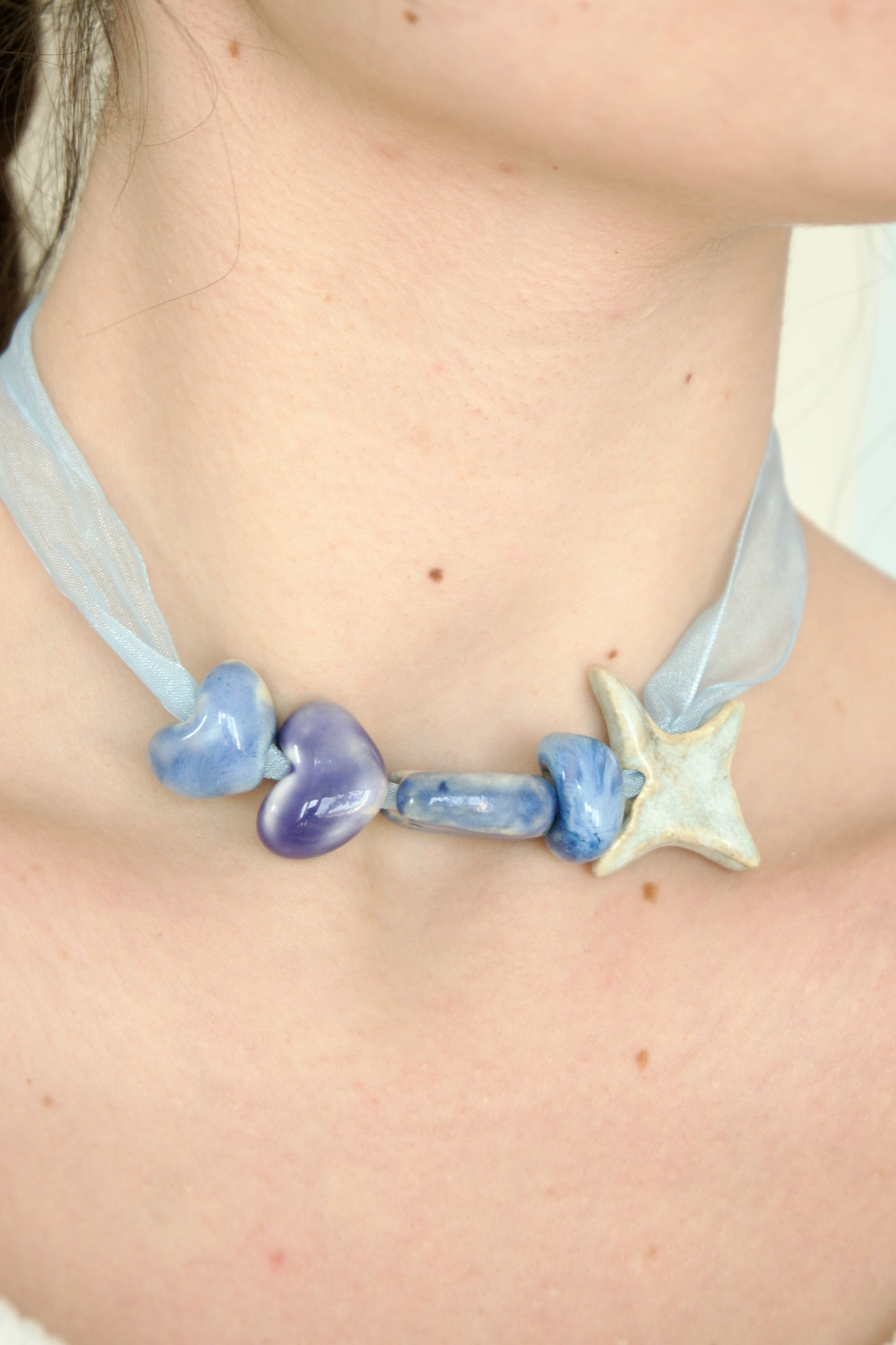 Colier cu mărgele din ceramică | Ecluze Studio