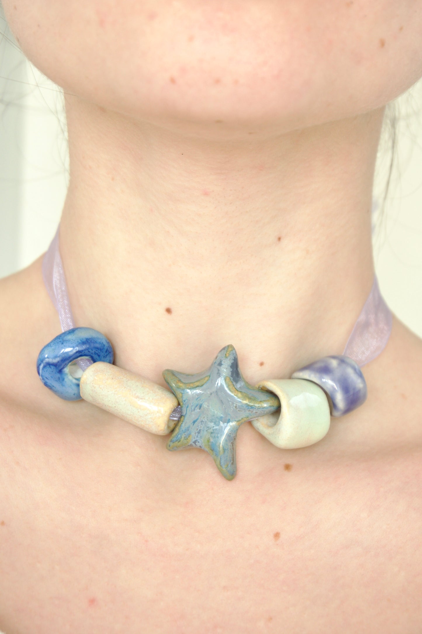 Colier cu mărgele din ceramică | Ecluze Studio