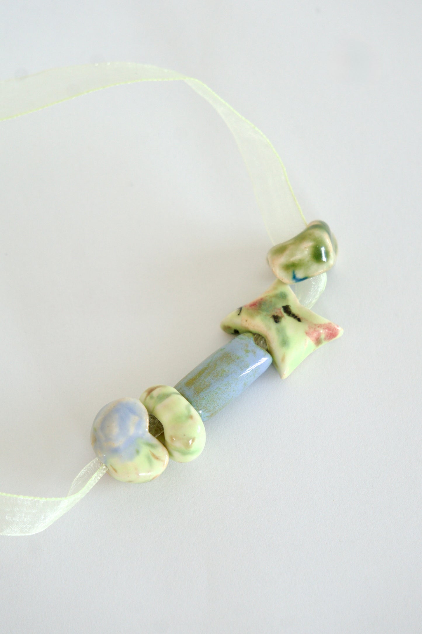 Colier cu mărgele din ceramică | Ecluze Studio