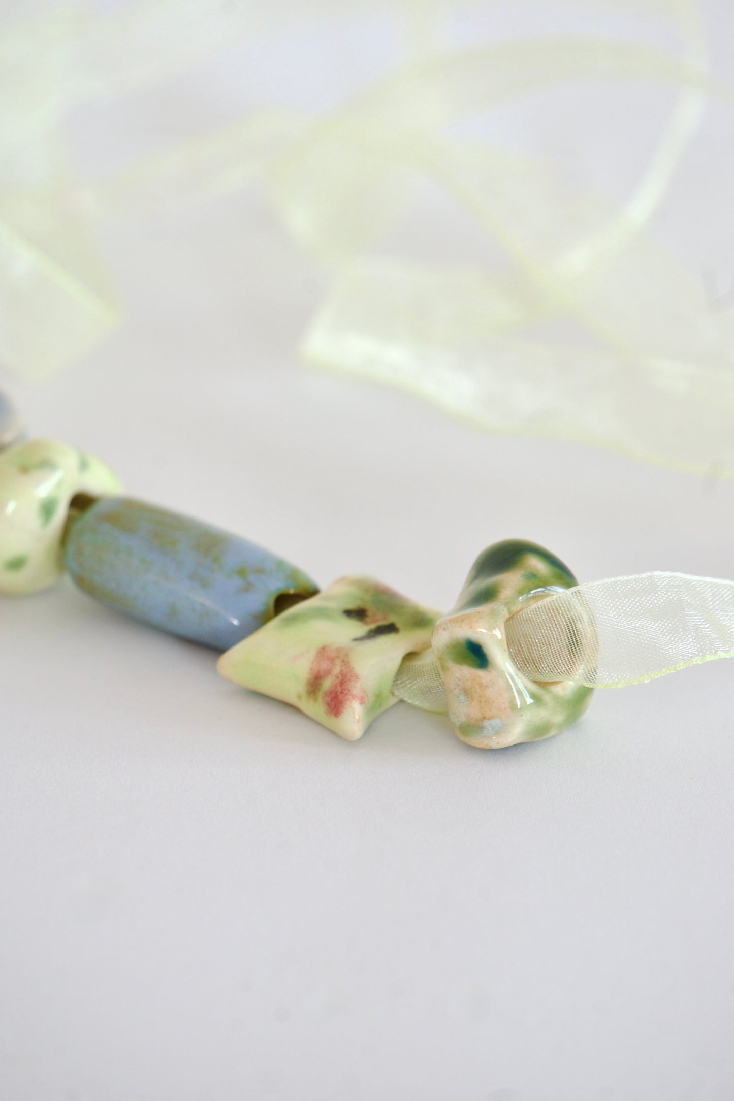 Colier cu mărgele din ceramică | Ecluze Studio