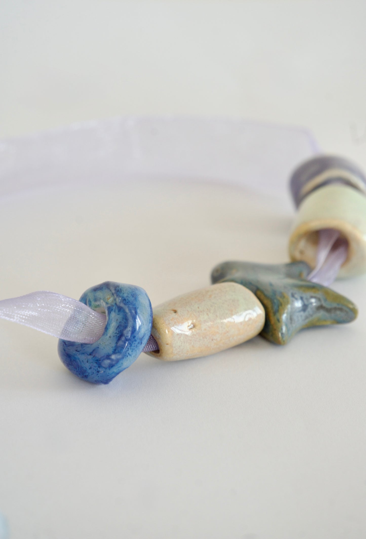 Colier cu mărgele din ceramică | Ecluze Studio