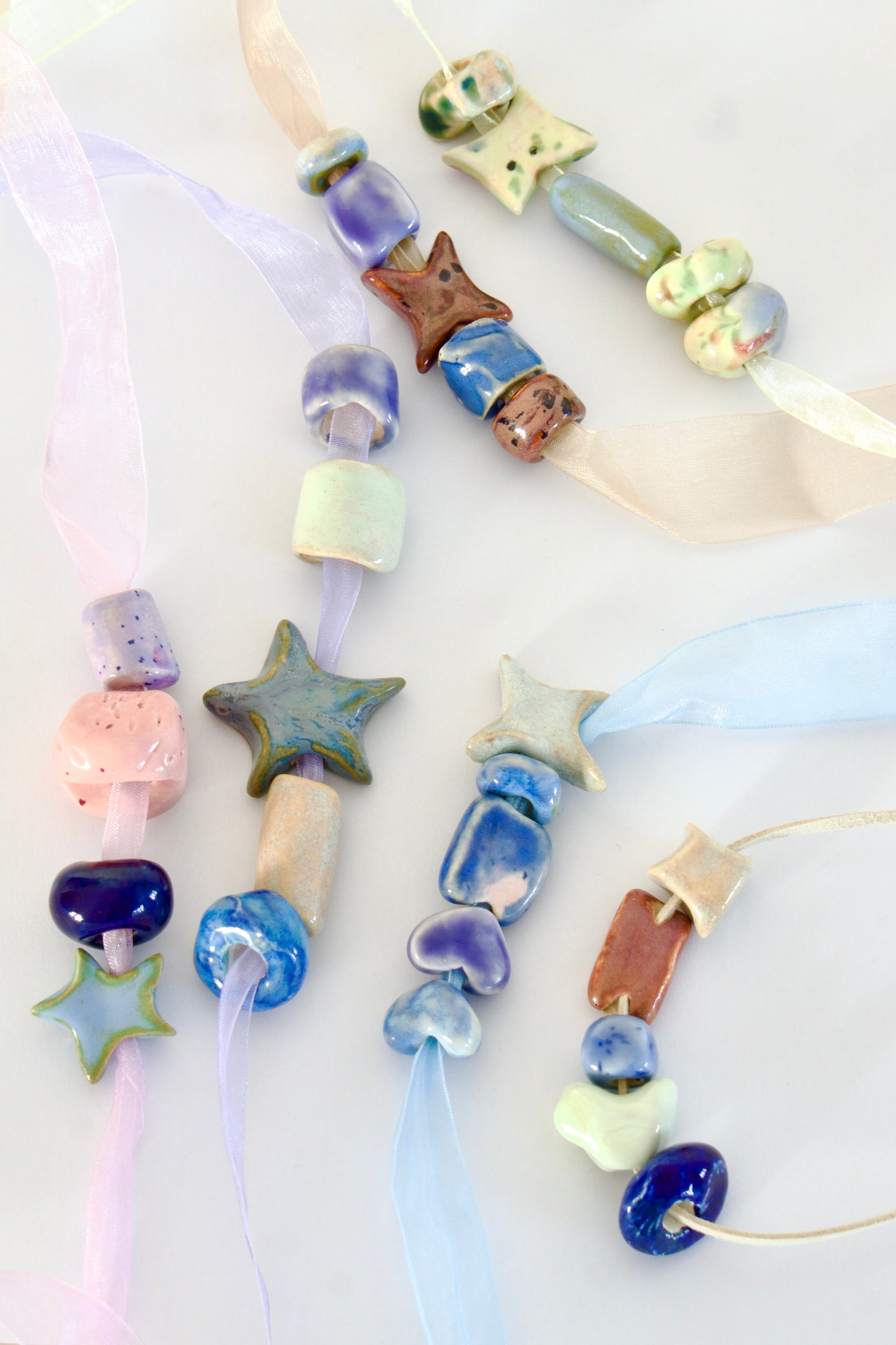 Colier cu mărgele din ceramică | Ecluze Studio