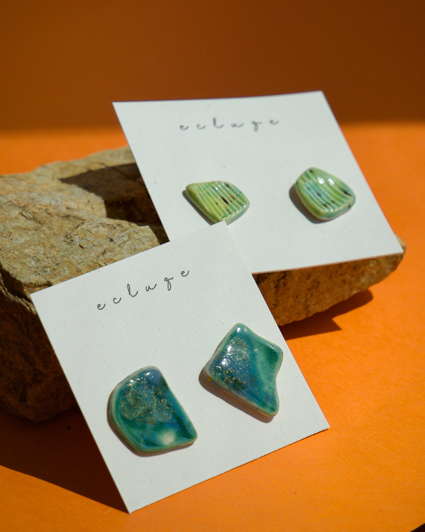 Cercei verzi asimetrici | Ecluze Studio