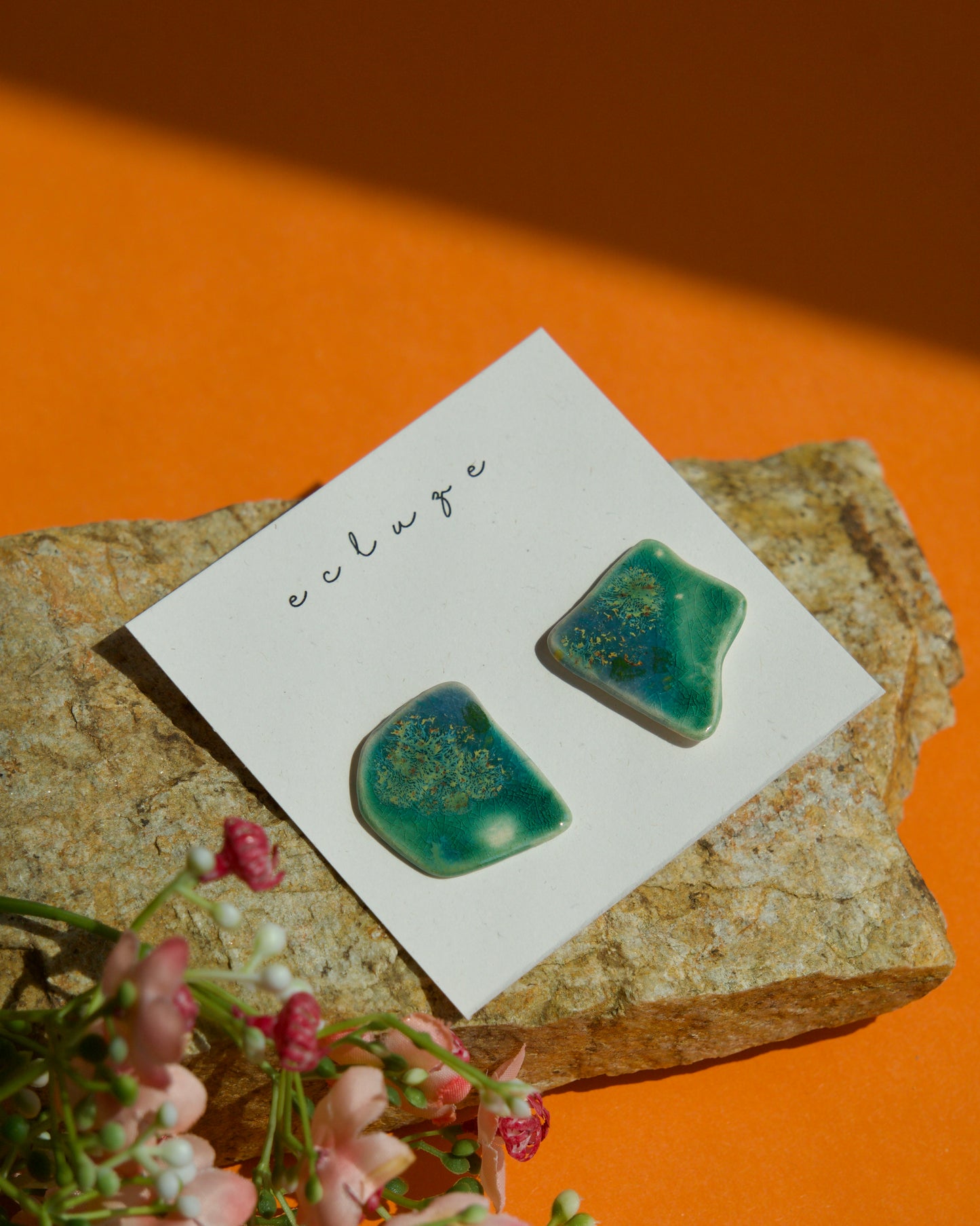 Cercei verzi asimetrici | Ecluze Studio