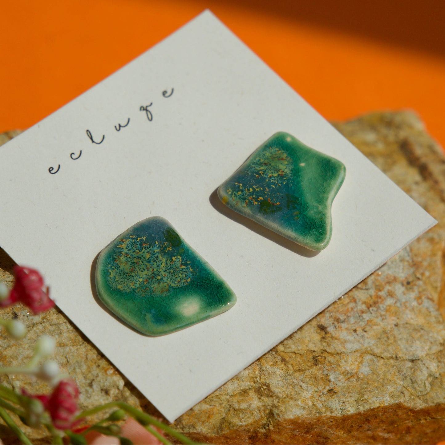 Cercei verzi asimetrici | Ecluze Studio