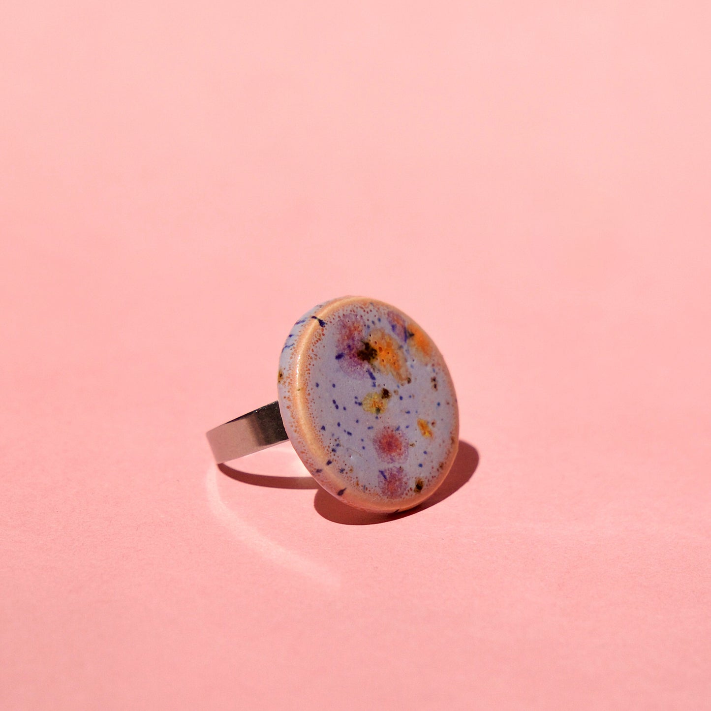 Inel ceramică rotund Mov Pastel | Ecluze Studio