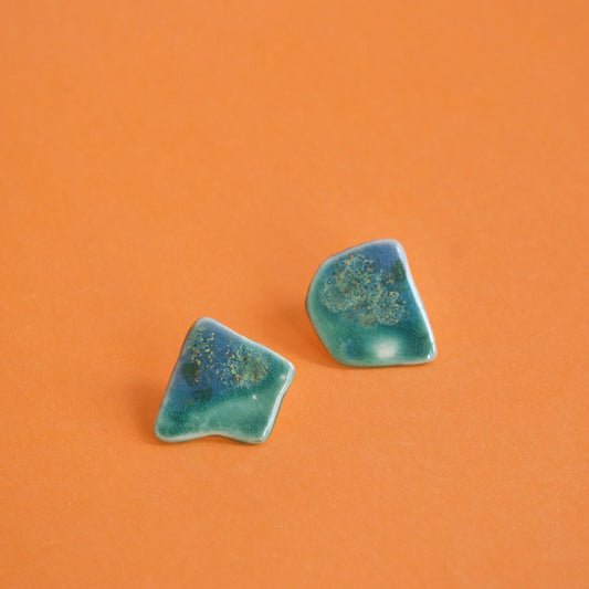 Cercei verzi asimetrici | Ecluze Studio