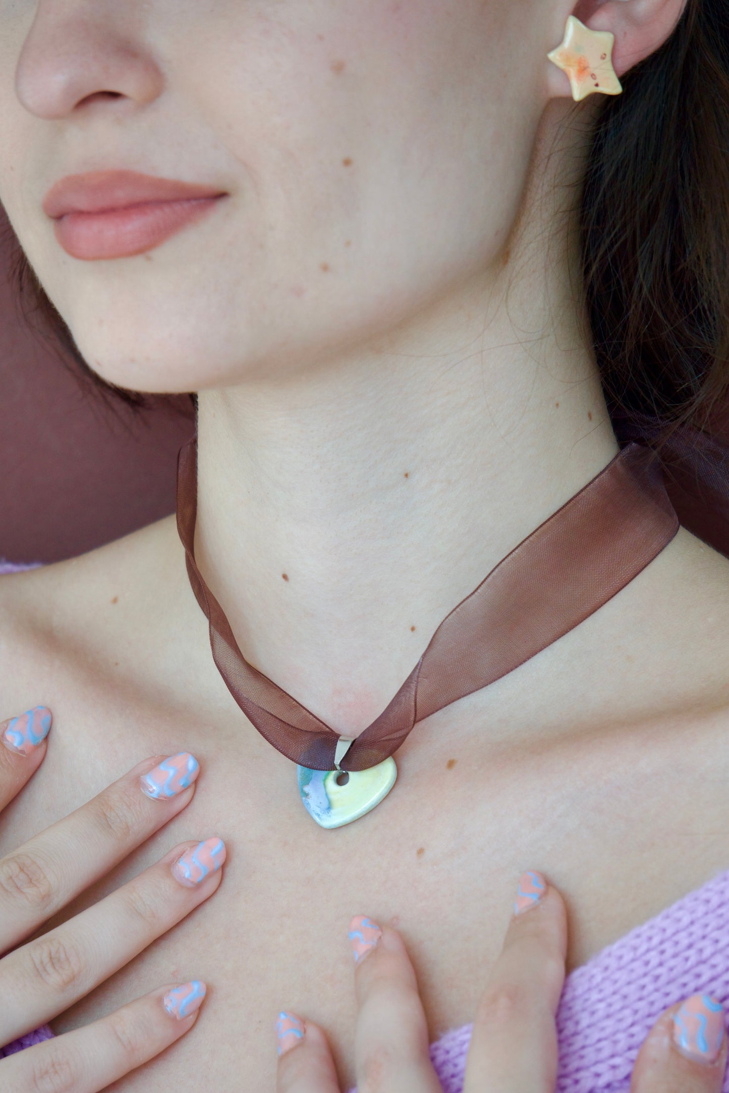 Colier pandantiv inimă | Ecluze Studio