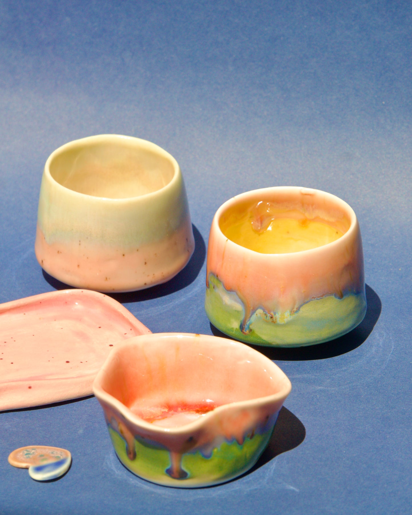 Cană espresso Coral & Verde | Ecluze Studio