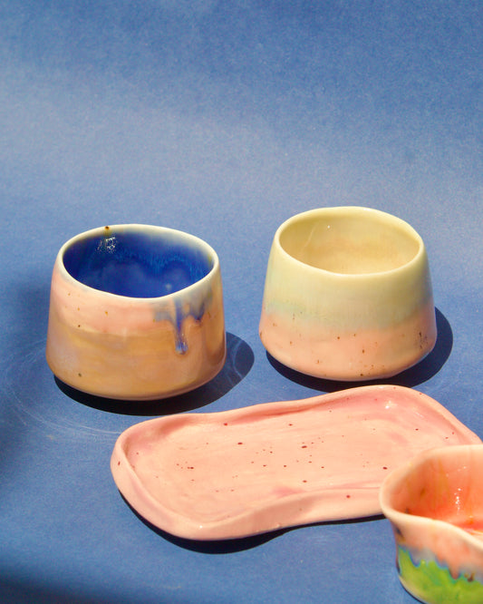 Cană Espresso din Semi-Porțelan – Culori Pastelate | Ecluze Studio