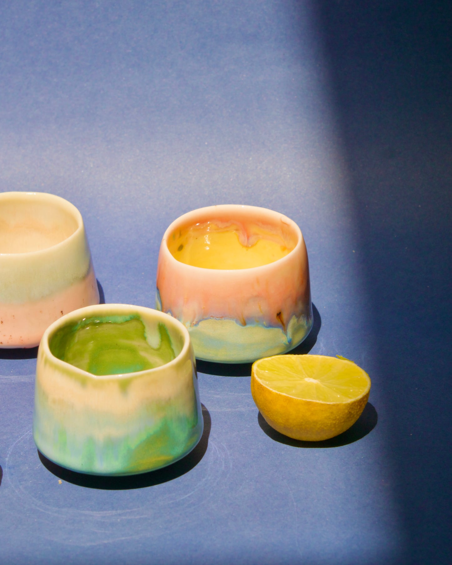 Cană espresso Coral & Verde | Ecluze Studio