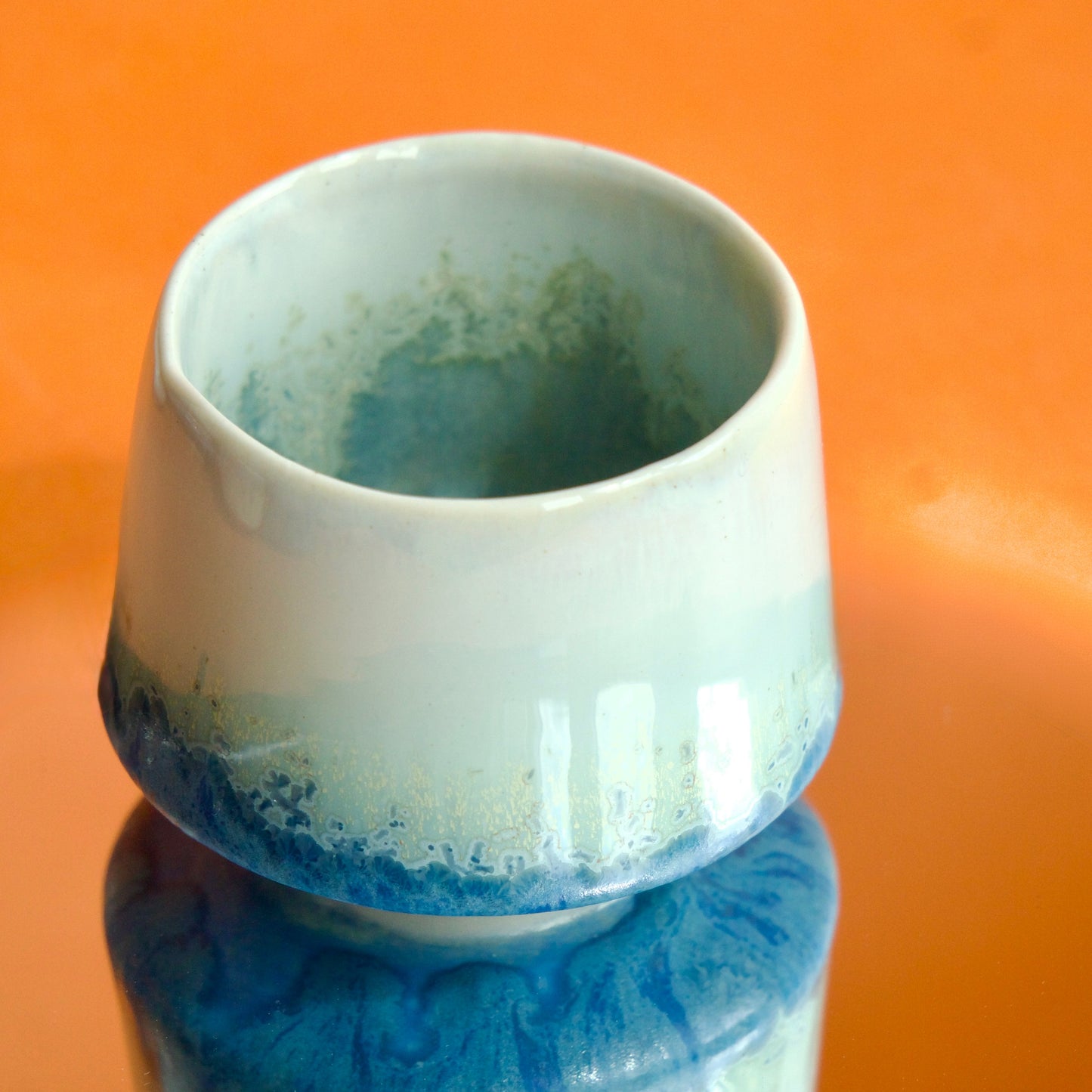 Cană Espresso din Semi-Porțelan – Bleu Perlat | Ecluze Studio