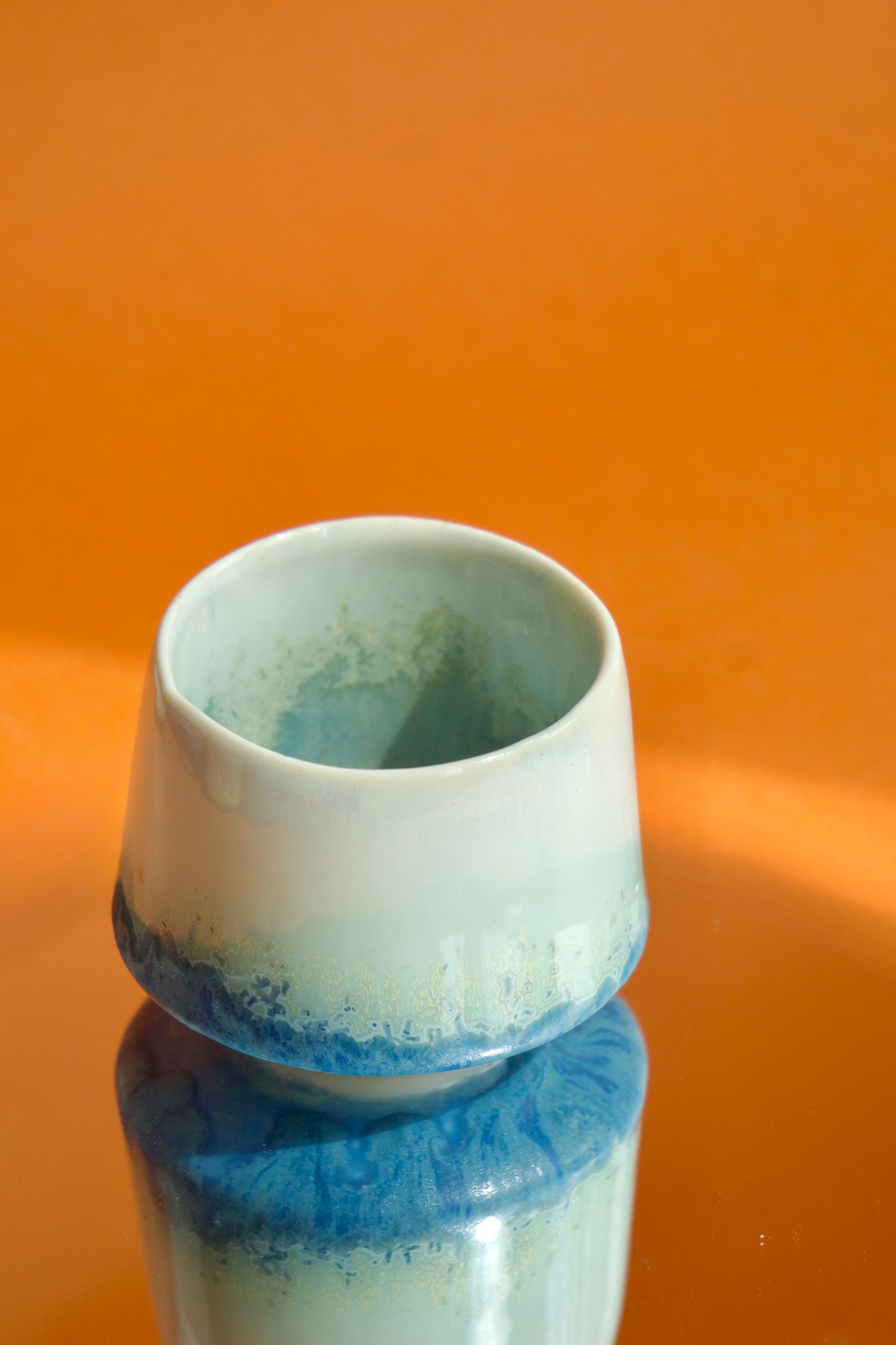 Cană Espresso din Semi-Porțelan – Bleu Perlat | Ecluze Studio