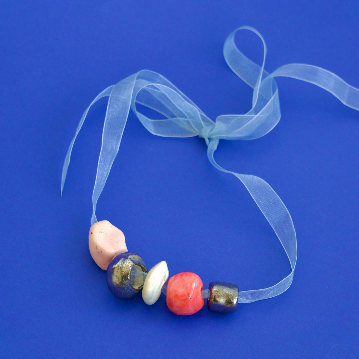 Colier Cherry Pop cu mărgele din ceramică | Ecluze Studio