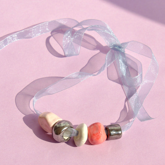 Colier Cherry Pop cu mărgele din ceramică | Ecluze Studio