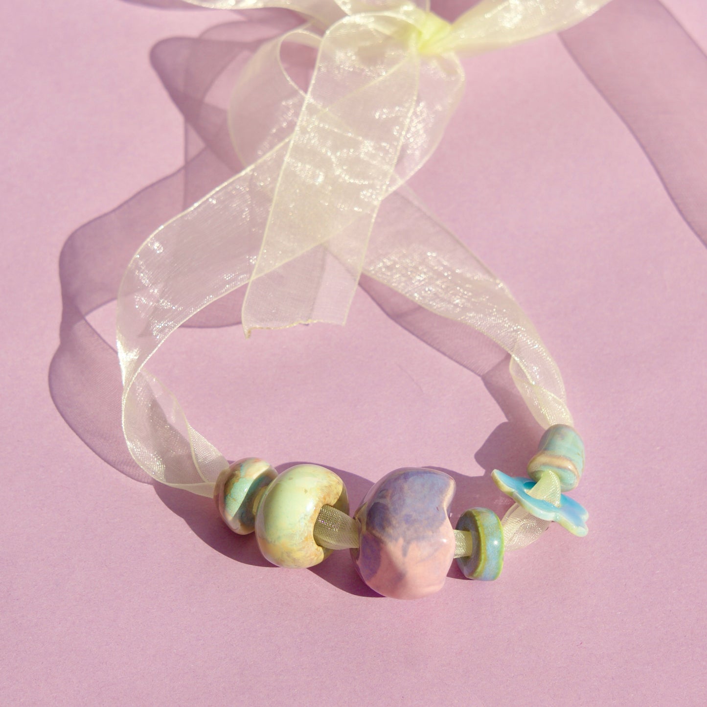 Colier Sugar Babe cu mărgele/charms