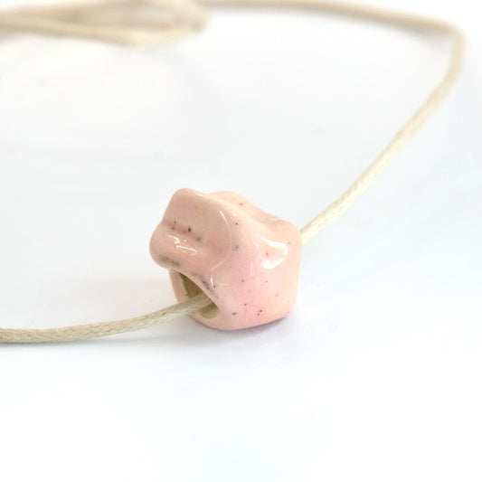 Charm din ceramică – Stea rose | Ecluze Studio