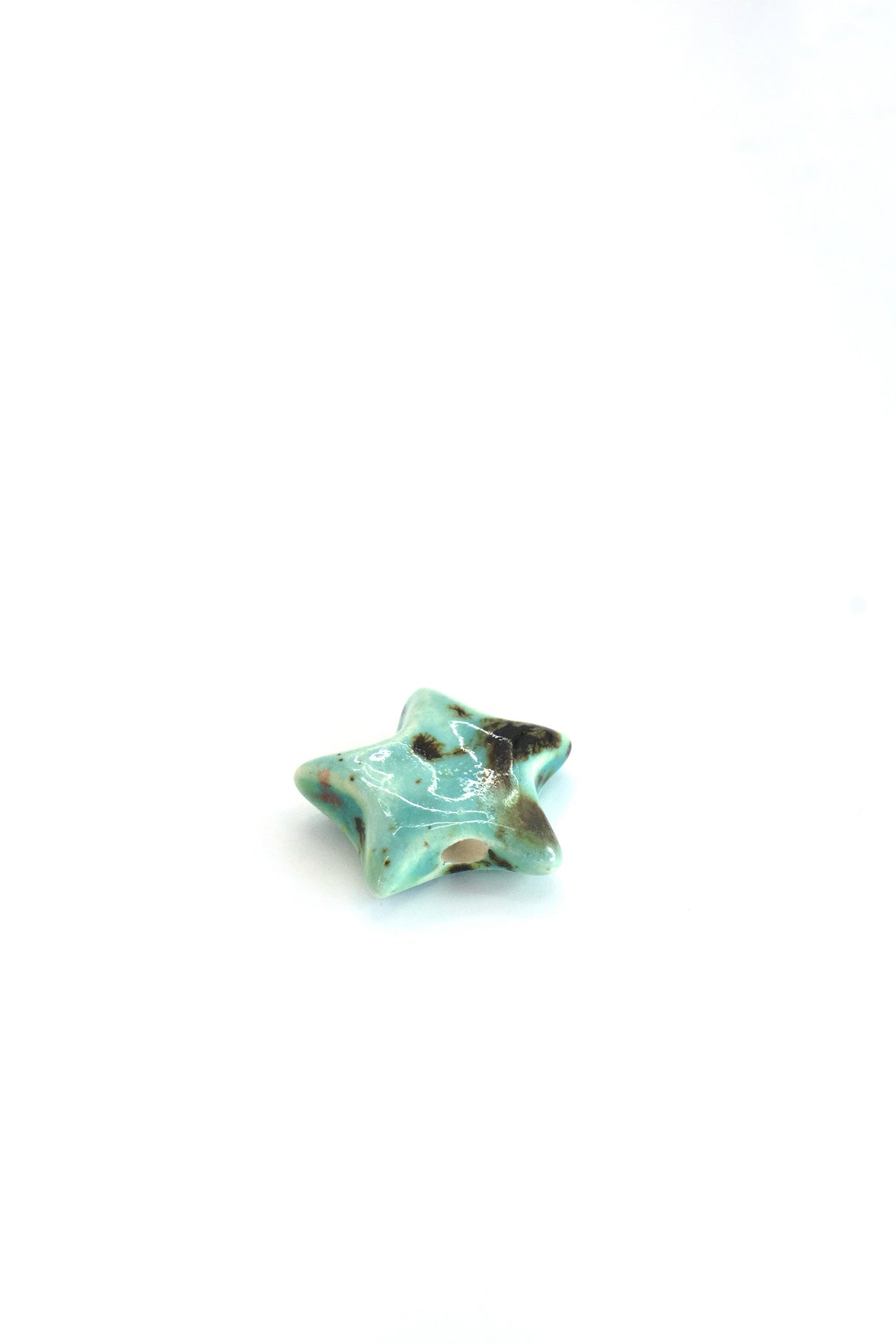 Charm din ceramică – Stea turquoise | Ecluze Studio