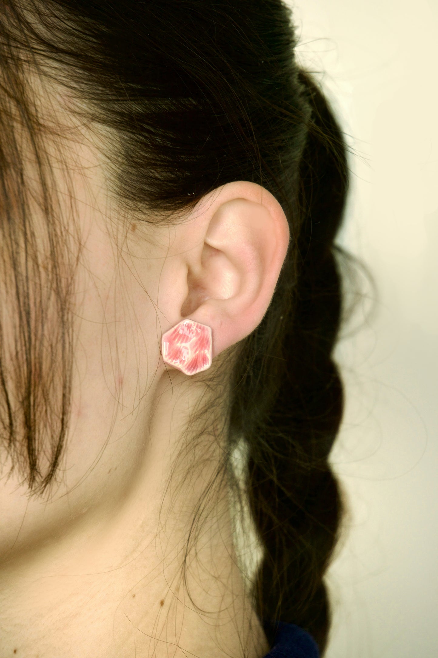 Cercei – Formă organică roz pastel | Ecluze Studio