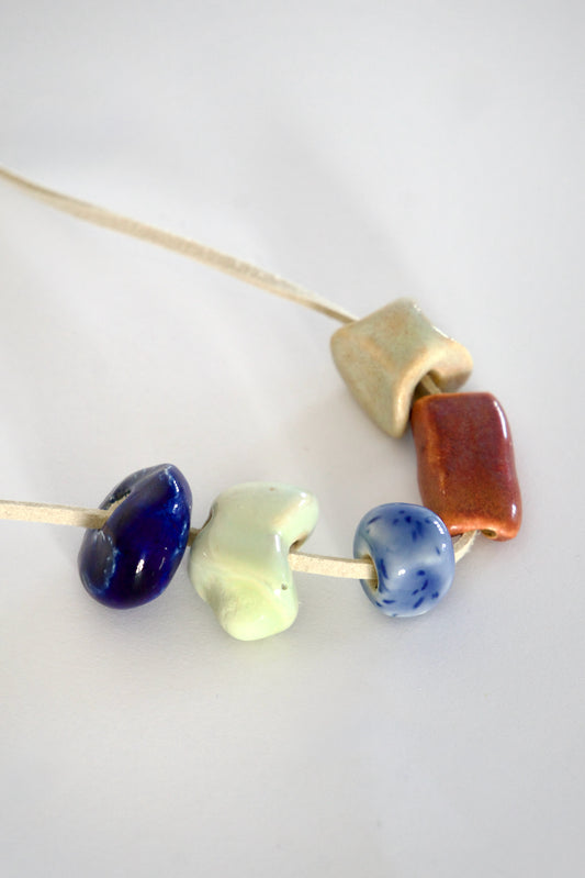 Colier cu mărgele din ceramică | Ecluze Studio